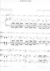 télécharger la partition d'accordéon Légende (Henri Wieniawski) au format PDF