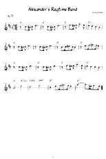 télécharger la partition d'accordéon ALEXANDER'S RAGTIME BAND pour Alto au format PDF