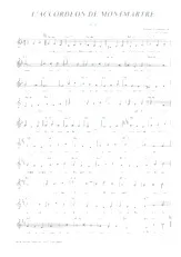 télécharger la partition d'accordéon L'ACCORDÉON DE MONTMARTRE  au format PDF