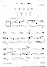 download the accordion score SAVOIR AIMER in PDF format