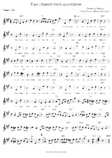 descargar la partitura para acordeón Fais chanter mon accordéon en formato PDF