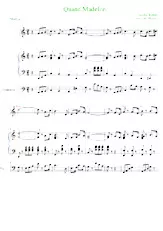 descargar la partitura para acordeón Quand Madelon en formato PDF