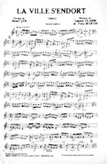 download the accordion score LA VILLE S'ENDORT in PDF format