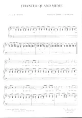scarica la spartito per fisarmonica Chanter quand même in formato PDF