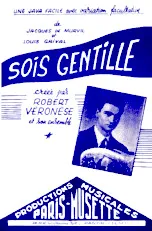 télécharger la partition d'accordéon Sois gentille ! (Orchestration) au format PDF