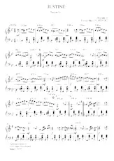 download the accordion score JUSTINE in PDF format