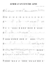 download the accordion score Aimer avant d'être aimé in PDF format