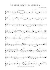 descargar la partitura para acordeón GILBERT BÉCAUD MEDLEY en formato PDF