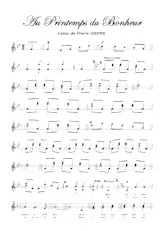 download the accordion score Au printemps du bonheur in PDF format