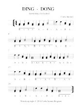 descargar la partitura para acordeón DING - DONG Griffschrift en formato PDF