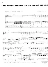 download the accordion score Au même endroit à la même heure in PDF format