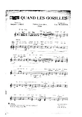 descargar la partitura para acordeón QUAND LES GORILLES en formato PDF