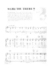 descargar la partitura para acordeón Were you there? en formato PDF