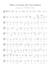 download the accordion score Mais c'est bien sûr l'accordéon in PDF format