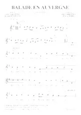scarica la spartito per fisarmonica Balade en Auvergne in formato PDF