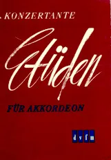 télécharger la partition d'accordéon Konzertante etüden für akkordeon au format PDF