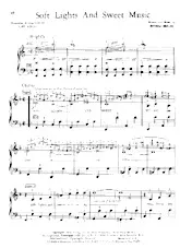 descargar la partitura para acordeón Soft lights and sweet music en formato PDF