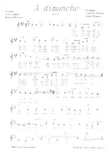 download the accordion score A dimanche in PDF format