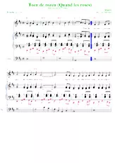 download the accordion score Toen de rozen (Quand les roses) in PDF format