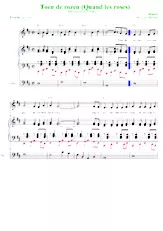 descargar la partitura para acordeón Toen de rozen (Quand les roses) en formato PDF