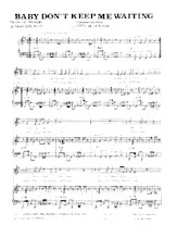 télécharger la partition d'accordéon Baby don't keep me waiting (Film 'L'hôtel de la plage') au format PDF