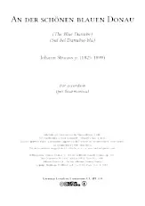 télécharger la partition d'accordéon Le beau Danube Bleu (Johann Strauss 1825-1899) au format PDF