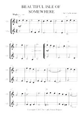 télécharger la partition d'accordéon BEAUTIFUL ISLE OF SOMEWHERE Klarinet Duo au format PDF
