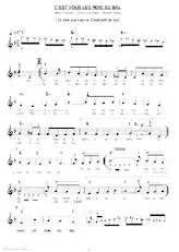 descargar la partitura para acordeón C'EST VOUS LES ROI DU BAL en formato PDF