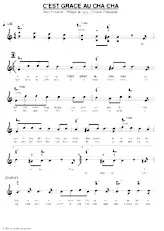 download the accordion score C'EST GRACE AU CHA CHA in PDF format