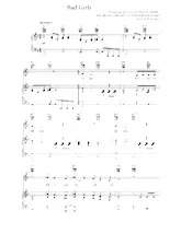 download the accordion score Bad Girls in PDF format