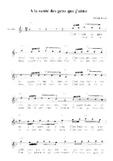 descargar la partitura para acordeón A la santé des gens que j'aime en formato PDF