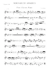 scarica la spartito per fisarmonica Serenade To Amadeus Klarinet in formato PDF