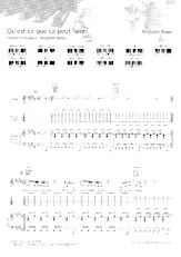 download the accordion score Qu'est-ce que ça peut faire in PDF format