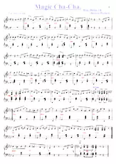 descargar la partitura para acordeón Magic Cha Cha en formato PDF