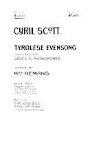 scarica la spartito per fisarmonica Tyrolese evensong in formato PDF
