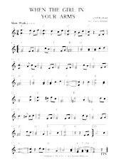 télécharger la partition d'accordéon When The Girl in you Arms au format PDF