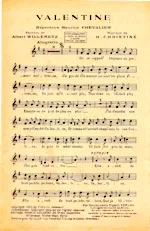 télécharger la partition d'accordéon Valentine (Chant : Maurice Chevalier) au format PDF