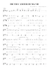 descargar la partitura para acordeón OH TOI L' AMOUR DE MA VIE en formato PDF