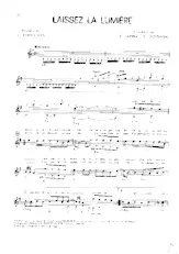 download the accordion score Laissez la lumière in PDF format