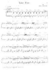 descargar la partitura para acordeón Takie Five (Piano) en formato PDF