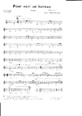 scarica la spartito per fisarmonica pour voir un bâteau in formato PDF