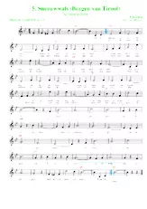 scarica la spartito per fisarmonica Sneeuwwals (Bergen van Tirool) (Schneewalzer) in formato PDF