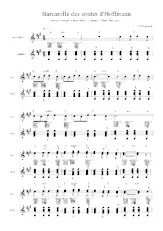 télécharger la partition d'accordéon Barcarolle des Contes d'Hoffmann au format PDF