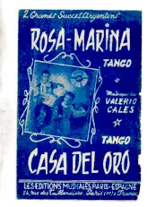 descargar la partitura para acordeón Rosa Marina + Casa del oro en formato PDF