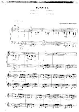 télécharger la partition d'accordéon Sonate 1 au format PDF
