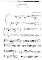 descargar la partitura para acordeón Sonate 1 en formato PDF