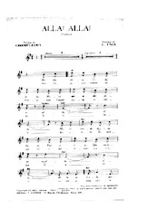 descargar la partitura para acordeón ALLA !  ALLA ! en formato PDF