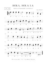 scarica la spartito per fisarmonica HOLA,  HOLA  LA griffschrift in formato PDF