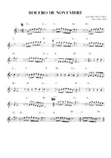 download the accordion score Boléro de novembre in PDF format