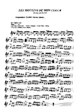 download the accordion score LES MOULINS DE MON COEUR in PDF format